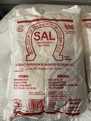 Sal De Colima, Unrefined Sea Salt 2.2 Pound Bag