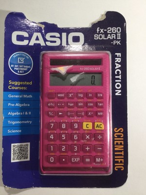 Casio Scientific Calculator Fx 260 Solar Ii Pk Pink Office Business Industrial