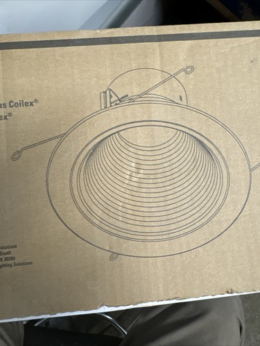 Lot of 4 Eaton Halo 6" Direct Ceiling Mount Coilex Deep Baffle Downlight 3000K