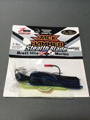 1/2 OZ ZMAN EVERGREEN CUSTOM BLADED JIG JACK HAMMER STEALTH BLADE NIP
