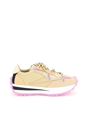 

STELLAMCCARTNEY Женские бежевые кроссовки Reclypse Almond на платформе 1-1/2 дюйма, Бежевый, 810117E00051