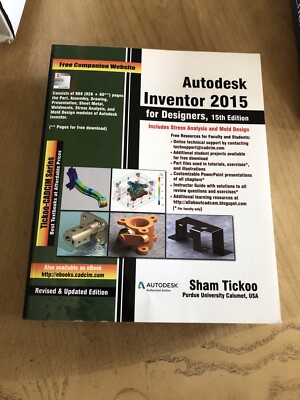 AUTODESK INVENTOR 2015 FOR DESIGNERS By Cadcim Technologies Excellent Condition
