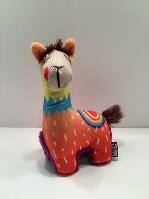 Kong Ballistic Vibes 9  Llama Squeaky Tug Toy NEW Missing Tags