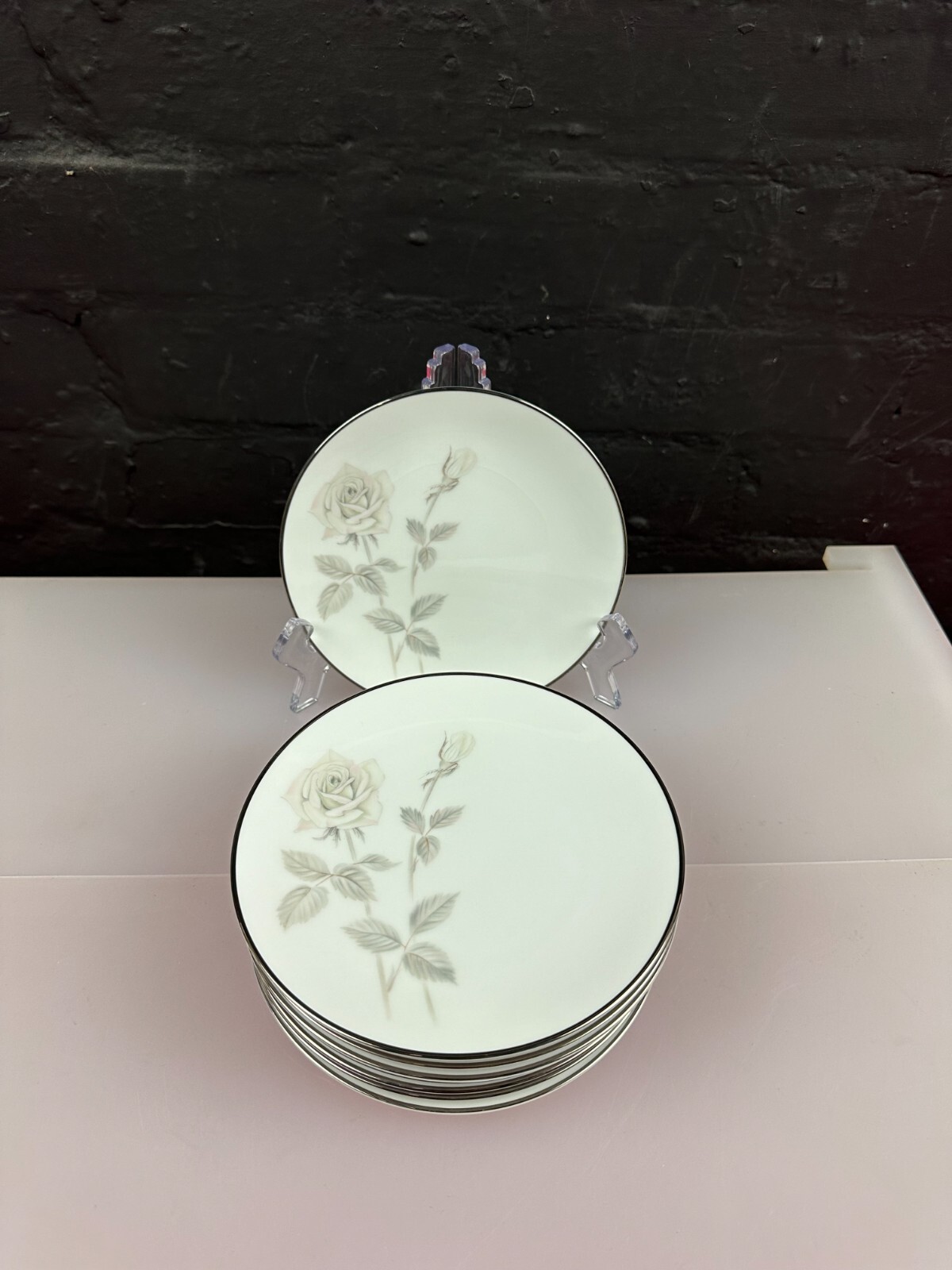 8 x Noritake Melrose 6002 Tea / Side Plates 16.3 cm Wide Set