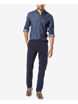 

DOCKERS Мужские темно-синие брюки Slim Fit стрейч 34W/32L, Navy, 399000003