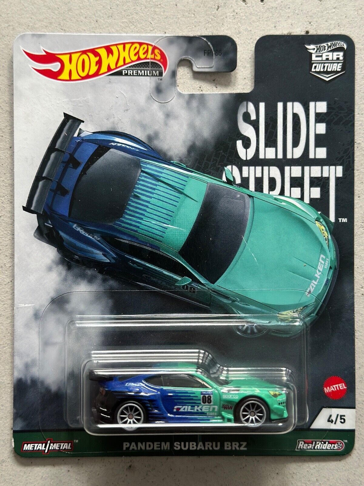 Hot Wheels Slide Street PANDEM SUBARU BRZ Real Riders Car Hot Wheels Slide Street PANDEM SUBARU BRZ Real Riders Car