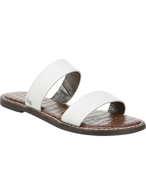 

SAM EDELMAN Женские белые шлепанцы из крокодиловой кожи с двойным ремешком, 11 м, Белый, F7207L7