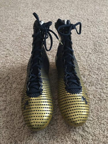 Notre Dame Irish Football Under Armour Team Issued 2014 Cleats New Size 13 ND