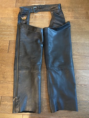 Beautiful Harley Davidson Vintage Leather Chaps RN103819
