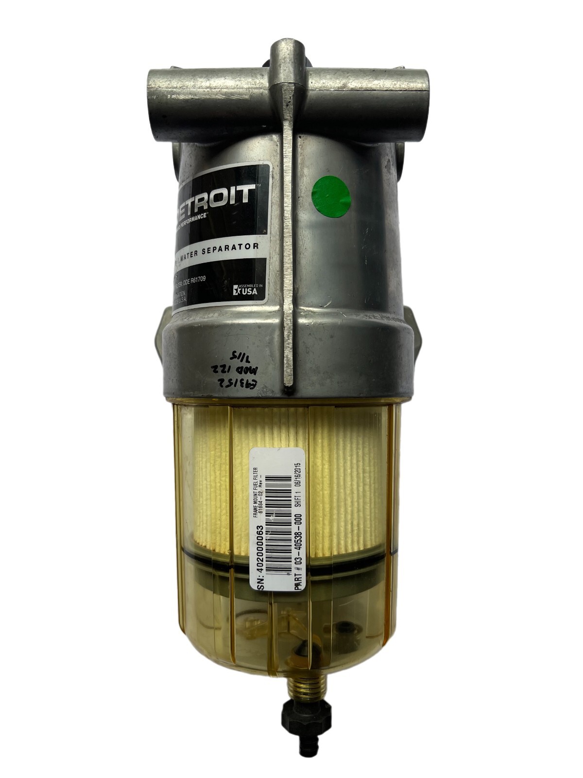 メンテナンス VESSEL SEPARATOR - FUEL WATER, FWS-DETROIT, BYPASS, 12V, HEAT | 03
