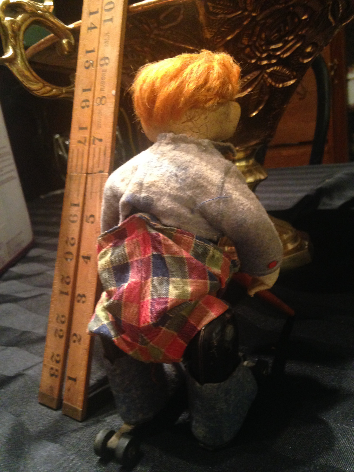 Antique Schuco Tin Wind-up Clown Toy Germany!