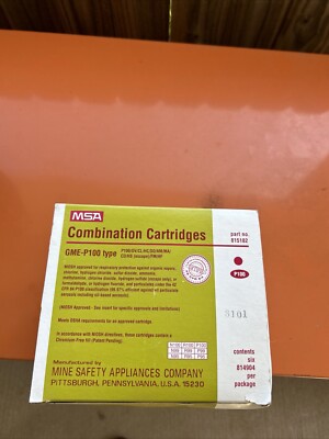 6 Pack-MSA Comfo Multigas/P100 GME Combination Cartridges 815182 GME-P100-Box/6