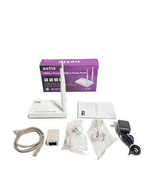 Netis DL4323 300Mbps High-Speed Wireless N ADSL2 and Modem Router Combo 4-Port 
