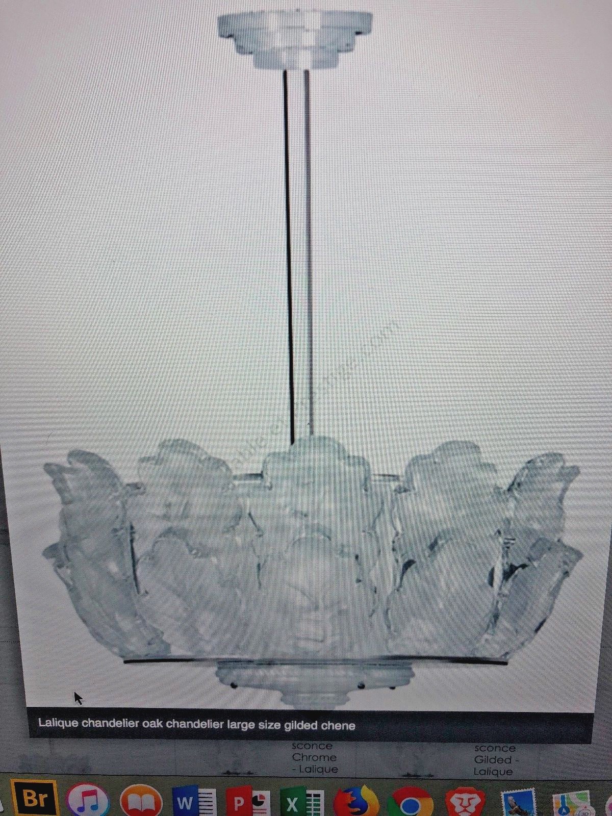LALIQUE CHENE CHANDELIER