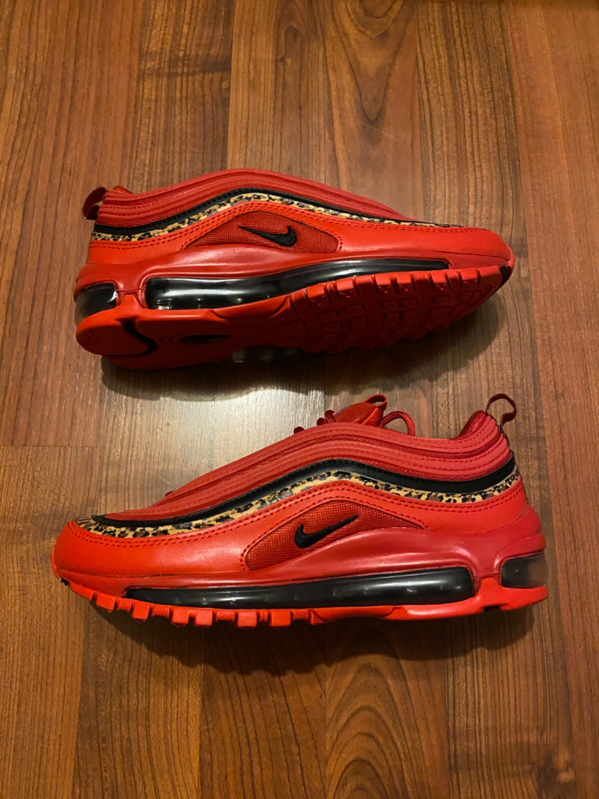 nike air max 97 red and leopard