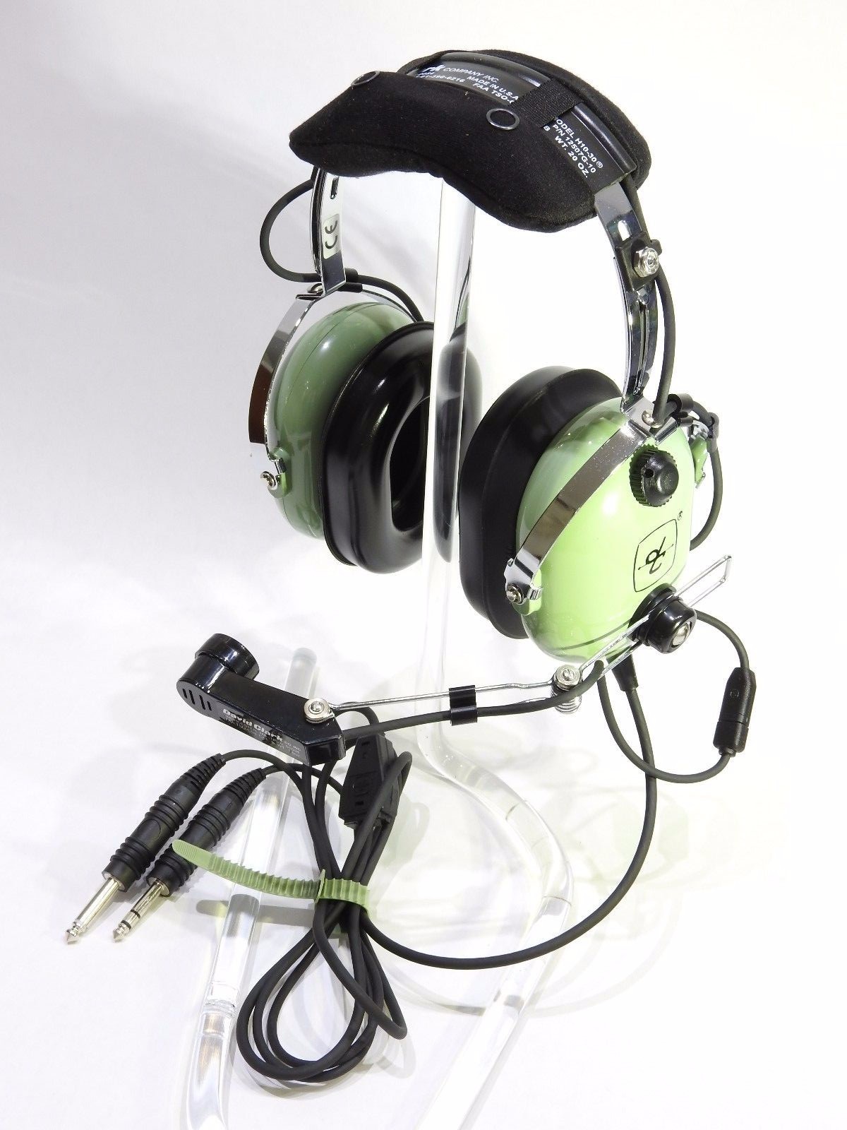 NIB DAVID CLARK H10-30 HEADSET GA/Dual Plugs p/n 12508G-17