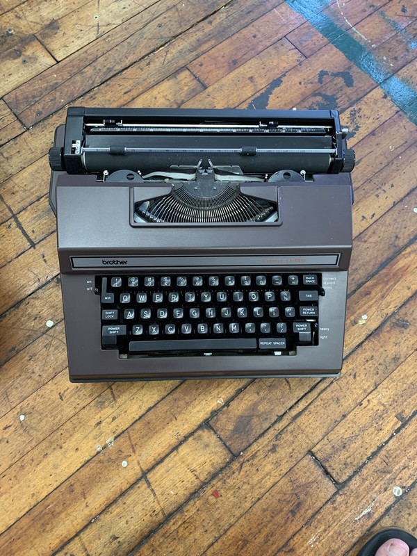 Brother typewriter photos of Brother CorrectORiter by year then