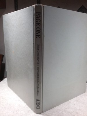 Page One: Major Events As Presented in The New York Times 1920-1975 - Hardcover