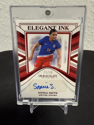 Sophia Smith Elegant Ink 21/30 - 2023-24 Panini Immaculate Soccer
