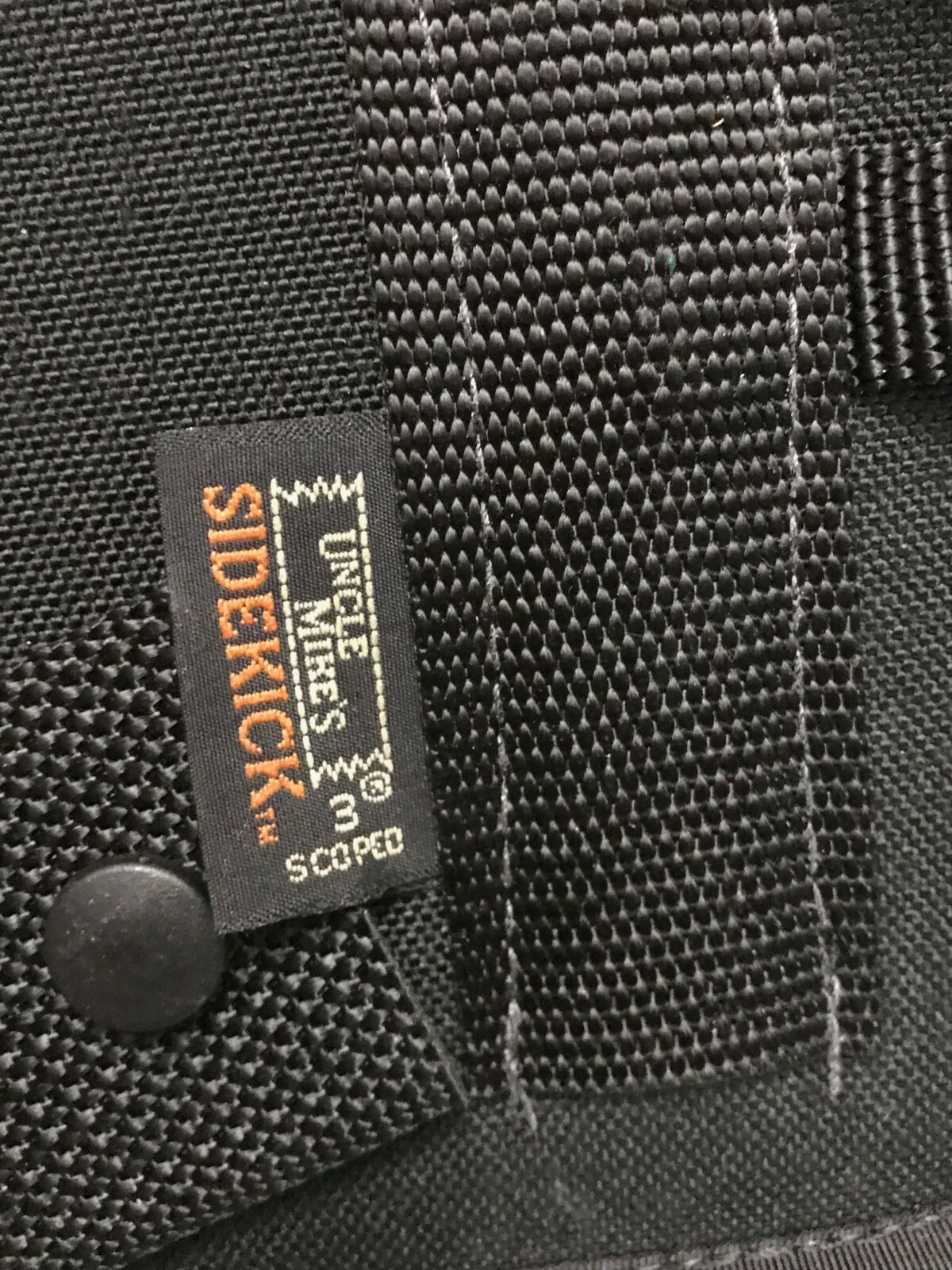 Uncle Mike's Black 3 RH Scoped Shoulder Holster 5 To 6.5” Med Large DA Revolvers