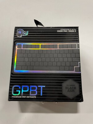 Glorious GPBT ANSI Mechanical Keyboard Keycaps (Black Ash)