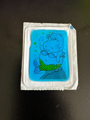 Vintage 1984, Water Stick-Ons Hippo, Cute, Rare