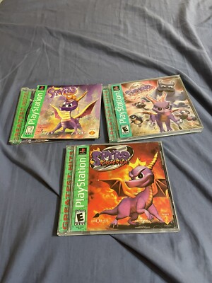 Original PS1 Spyro Trilogy - Used, (LAST TESTED AND WORKING 2022)