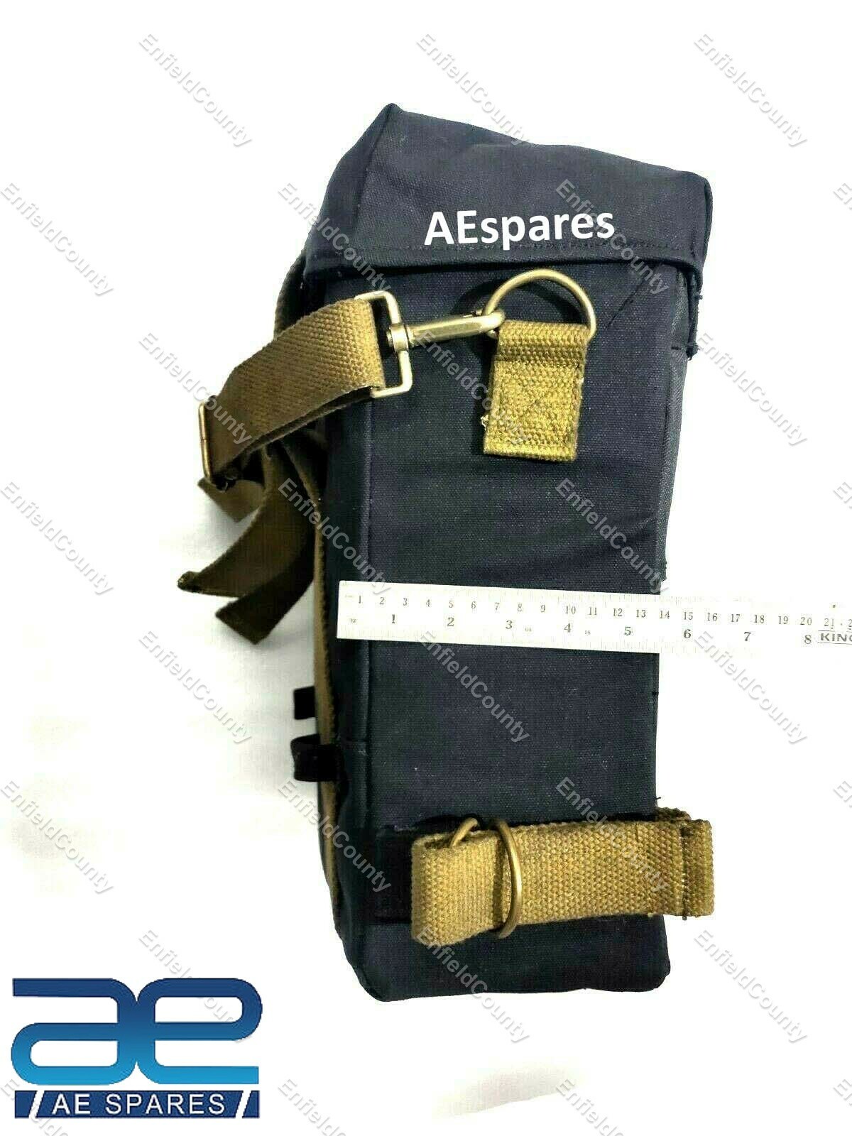 For Royal Enfield Classic 350cc 500cc Black Military Pannier Bags 
