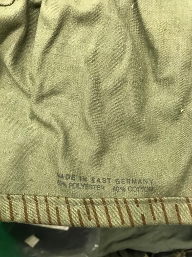 East German (DDR) Strichtarn (Rain-Camo) Stahlhelm Cover - Hood-NVA-Grenztruppen