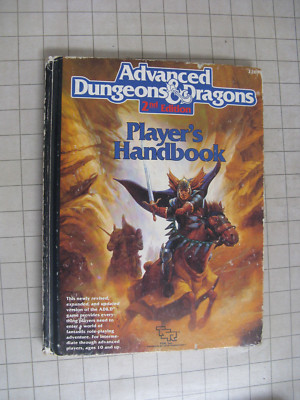 PLAYER'S HANDBOOK 2E phb AD&D D&D Advanced Dungeons & Dragons tsr