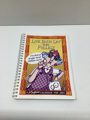 New Hallmark Maxine 2001 book calendar  Im full of anger and cheese curls 