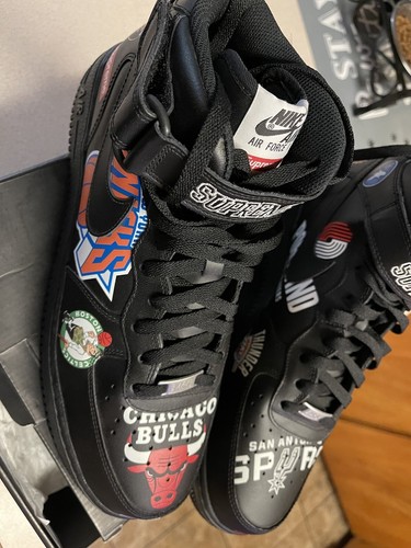 Size 11.5 - Nike Air Force 1 Mid '07 x Supreme Black 2018