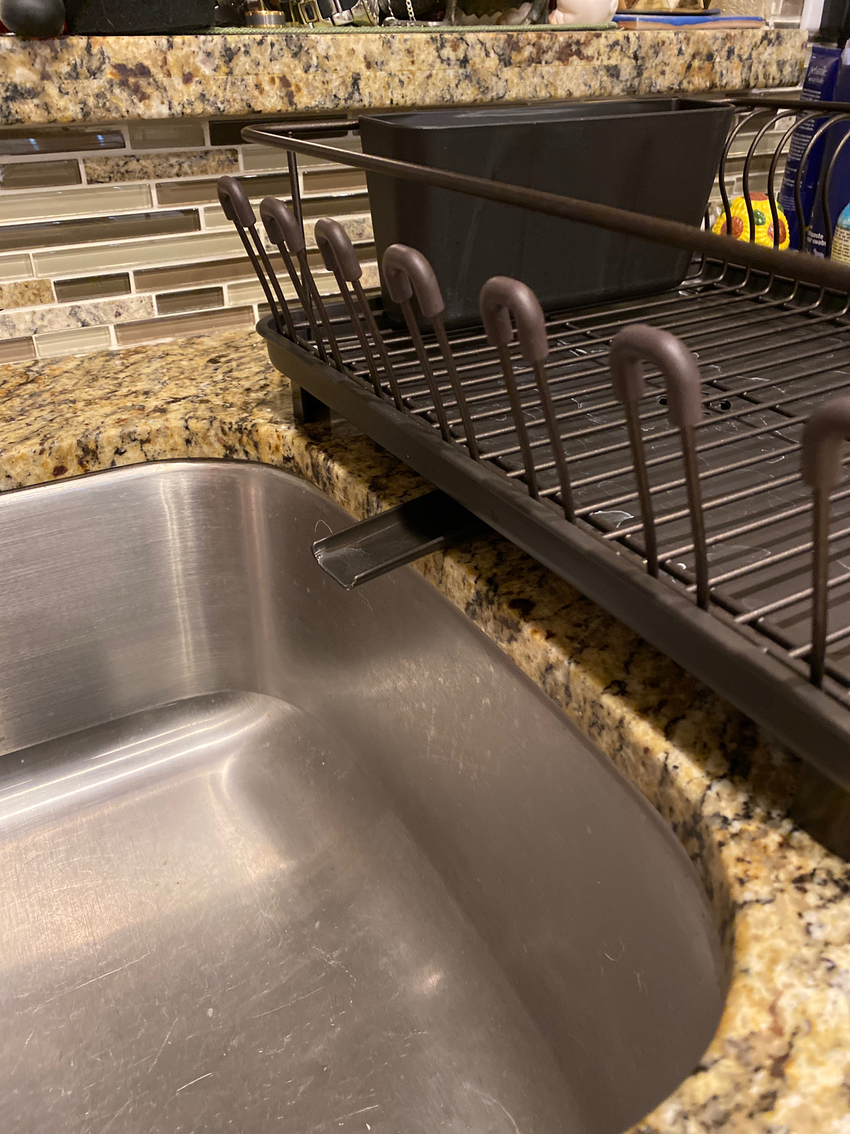 mDesign Large Kitchen Dish Drying Rack with Swivel Spout, 3 Pieces