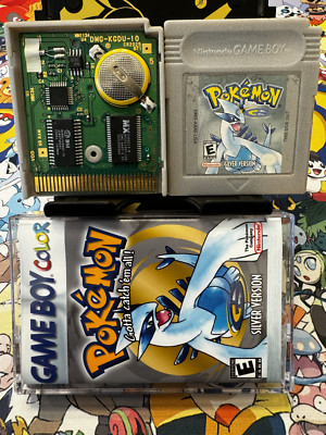 Pokemon Silver Authentic ALL 251 SHINY POKEMON Max Items-Money/New Battery/Case+
