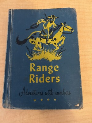 Vintage 1953 Range Riders Adventure with Numbers Elementary Arithmetic Book