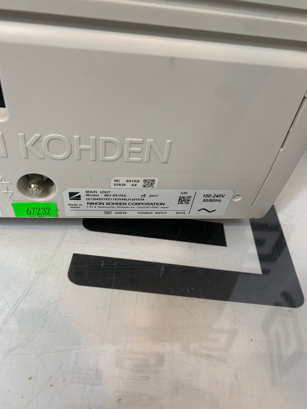Nihon Kohden MU-651RA Patient Monitor Bedside Life Scope BSM Nihon Kohden MU-651RA Patient Monitor Bedside Life Scope BSM
