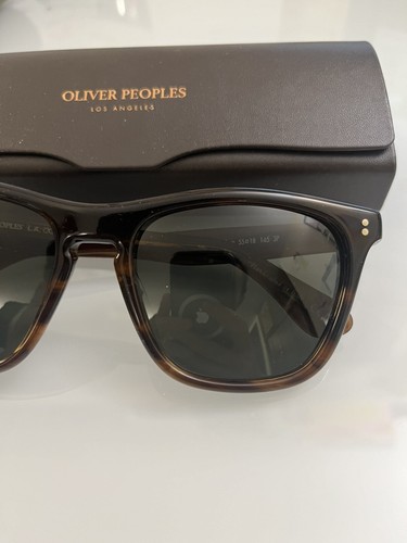 Pre-owned Oliver Peoples Lynes Polarized Sun Tuscany Tortoise /g-15 Polar Msrp $684 Rare In Gray