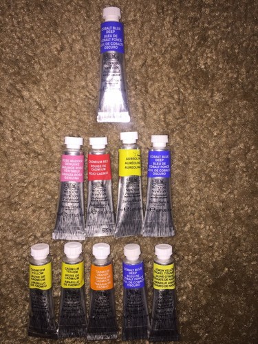 Lot Of 43 Winsor & Newton Professional Watercolor .5 ML / .17 OZ paint