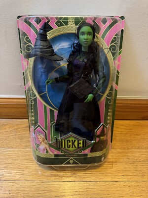 Mattel Wicked, Elphaba Fashion Doll & Accessories with Green Skin - SHIPS TODAY!