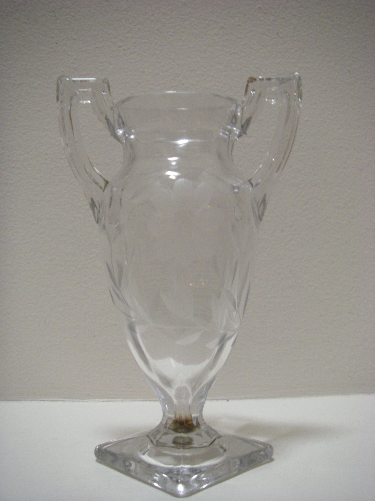 ANTIQUE CRYSTAL FLORAL ETCHED CRYSTAL  7