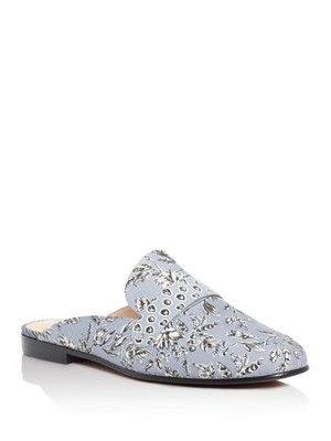 

SAM EDELMAN Женские синие шлепанцы Perri с подкладкой и круглым носком на блочном каблуке, Синий, E8916F1