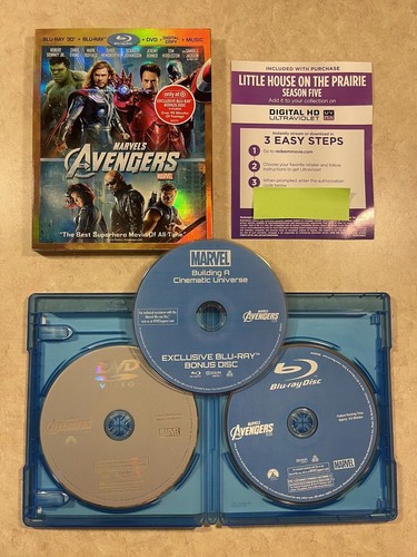 Marvel's The Avengers Target Exclusive Blu-Ray 3D DVD 4Disc +