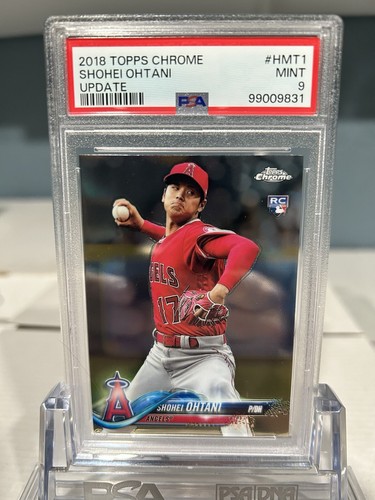大谷 翔平 2018 topps chrome Update RC Shohei 2018 TOPPS CHROME UPDATE SHOHEI OHTANI RC CARD #HMT1 PSA 9