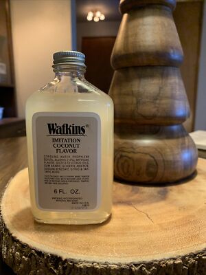 Watkins ~ Imitation Coconut Flavor ~ Liquid Extract Full Bottle 6oz