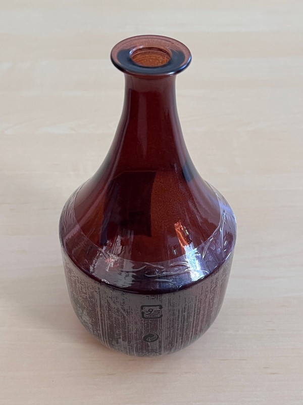 Amber bottle jar Ikea 905.317.97 KROSAMOS Bottle, red-brown, 30.4 oz water juice