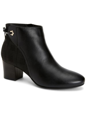 

CHARTER CLUB Женские черные нескользящие модельные ботильоны на молнии с завязками сзади 6,5 м, Черный, 10010968800