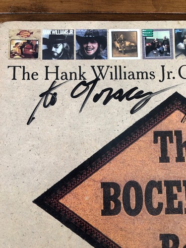 Hank Williams Jr Collection 79-92 1992 Autographed Signed Album Flat Bocephus