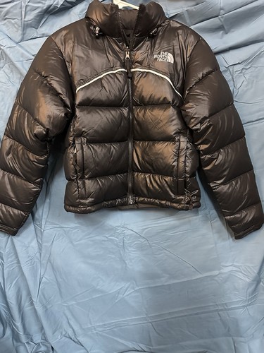 Pre-owned The North Face Small Women's 2000 Retro Nuptse Down Jacket Brand In Black