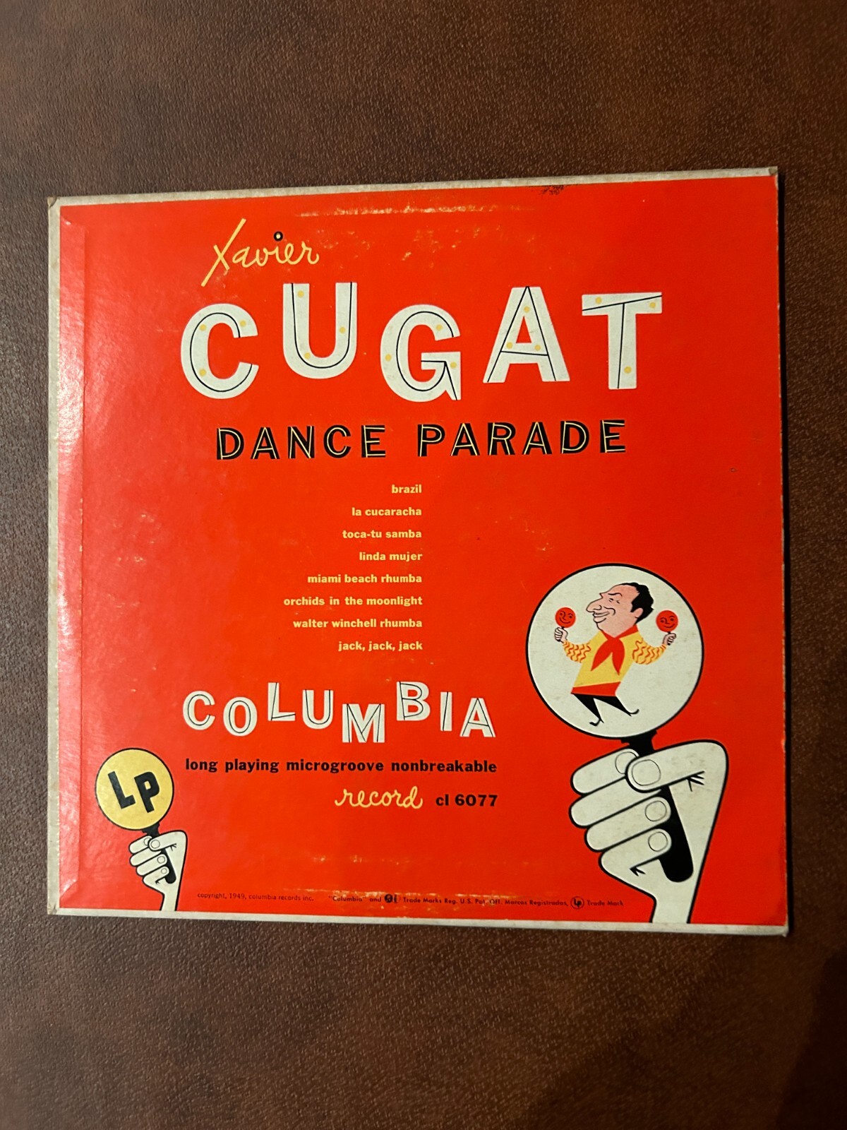 Xavier Cugat Dance Parade 1949 Rumba CL-6077 Vinyl 10'' | eBay