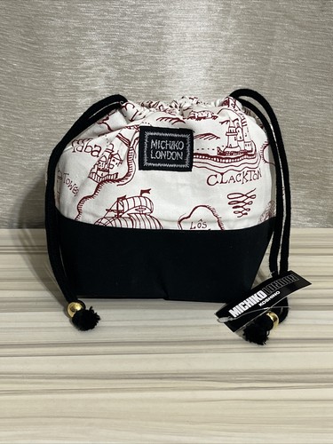 Michiko London Koshino Canvas Drawstring Bag Pouch DAT-3186